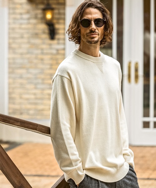 「JH junhashimoto」 長袖編み物 X-LARGE 米国海軍 メンズ