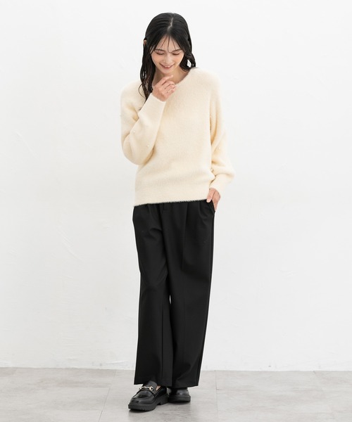 「Honeys」 長袖ニット L ブラック レディース_画像3