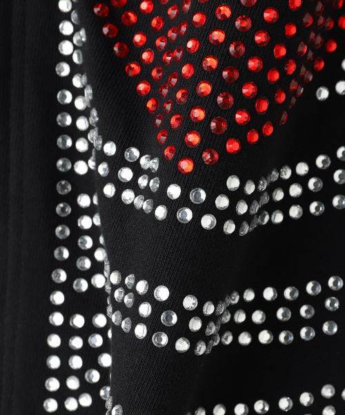 期間限定値下げ！DISCOVERED LAME BONE&HEART KNIT DISCOVERED（ディスカバード） パーカー HOTFIX BONE＆HEART PARKA