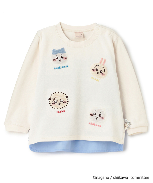 petit main tシャツ 「アニメちいかわ」お顔モチーフ長袖Tシャツ petit main ちいかわ Tシャツ 3枚セット