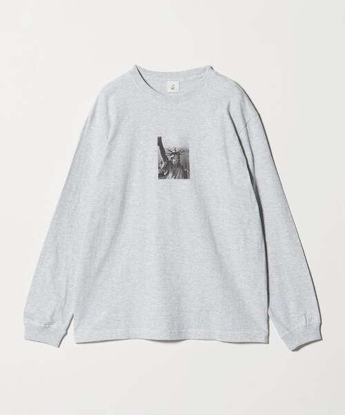6 tシャツ 「6(ROKU)」NEW YORK PHOTO GRAY ロングスリーブTシャツ
