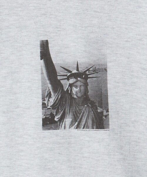 6 tシャツ 「6(ROKU)」NEW YORK PHOTO GRAY ロングスリーブTシャツ