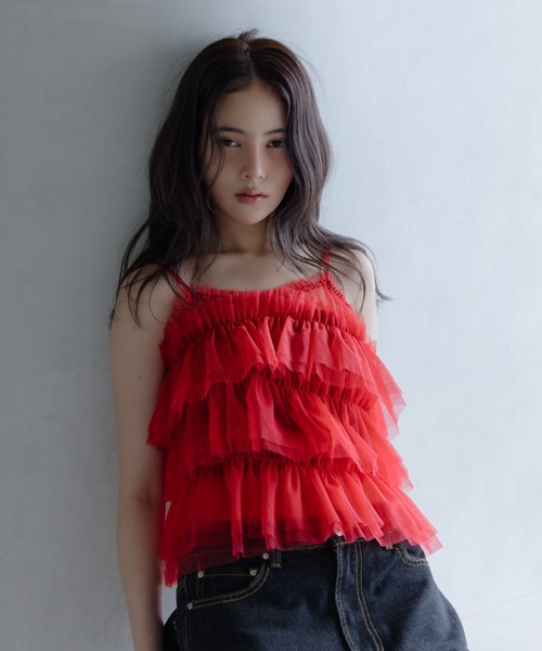 haek tulle frill camisole/チュールフリルキャミソール レディース 
