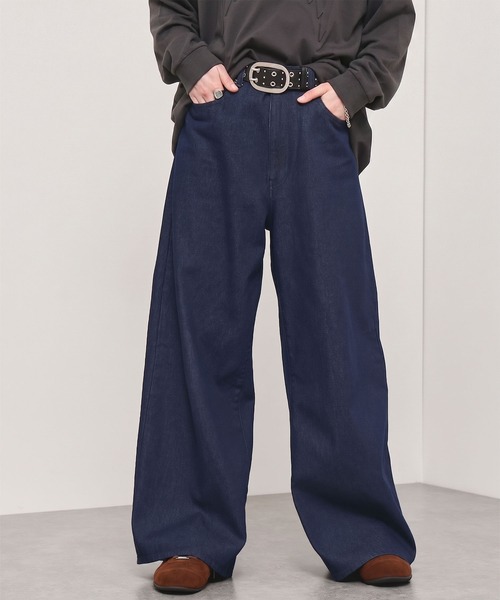 ワイドパンツ ジーンズ 「Alfred Alex」Rigid Wide Baggy Recycled ワイドパンツ ジーンズ 「Alfred Alex」Rigid Wide Baggy Recycled