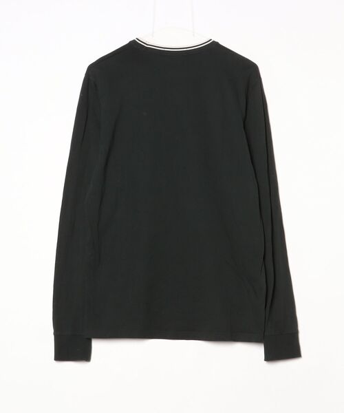 「FRED PERRY」 長袖カットソー M ダークグリーン レディースの画像