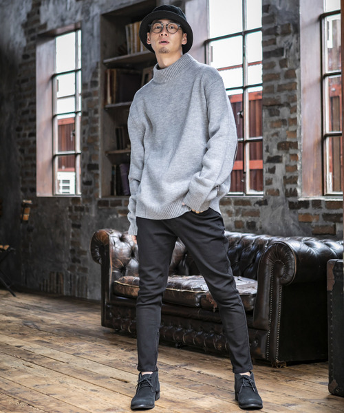 「ADMIX/ATELIER SAB MEN」 長袖ニット 48 ダークベージュ メンズ_画像3