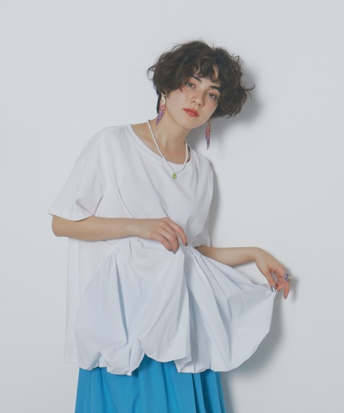 manana suerte（マニャーナスエルテ） tシャツ 半袖 切替バルーンT