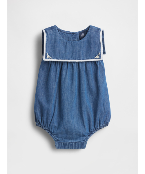 GAP（ギャップ） ベビー服 ロンパース デニム セーラー バブルボディ