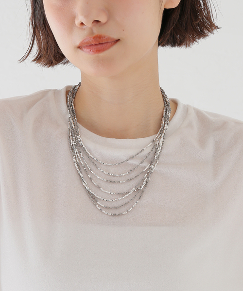 ネックレス JEAN FRANCOIS MIMILLA ジャンフランソワミミラ Steel Beads ＆ SteeネックレスCOL159 レディースの画像