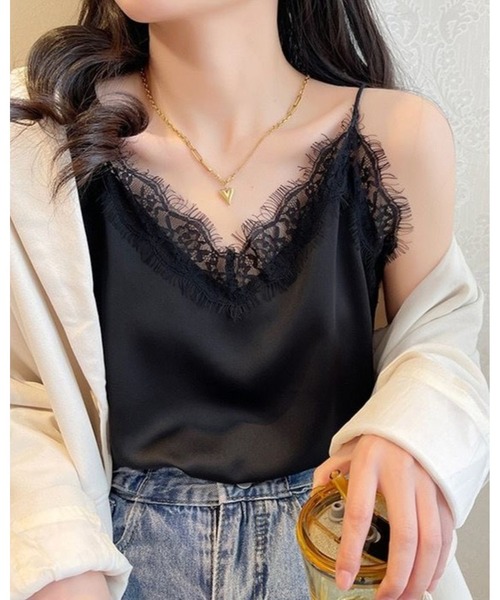 inst.ALL キャミソール レースサテンキャミソール : ZOZOTOWN Yahoo!店