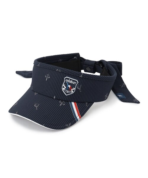 adabat（アダバット） サンバイザー レディース 「ADABAT NAVY」飛び柄