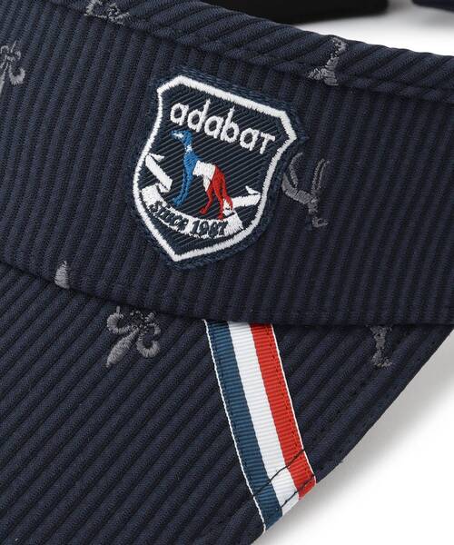 adabat（アダバット） サンバイザー レディース 「ADABAT NAVY」飛び柄