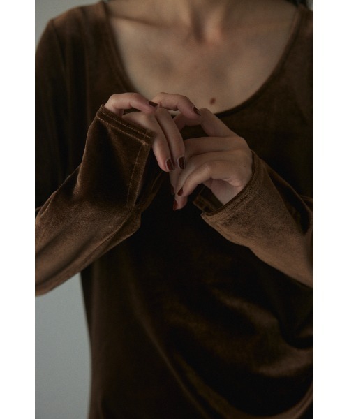 「BLACK BY MOUSSY」 長袖ワンピース FREE グレー レディース_画像9