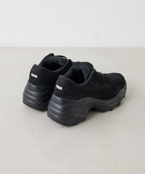 「ear PAPILLONNER」 「PUMA」ローカットスニーカー 24.5cm ブラック レディース_画像3