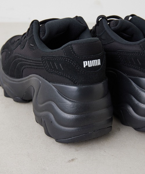 「ear PAPILLONNER」 「PUMA」ローカットスニーカー 24.5cm ブラック レディース_画像4