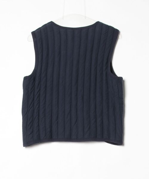 「PETIT BATEAU」 ベスト LARGE ネイビー レディース_画像2