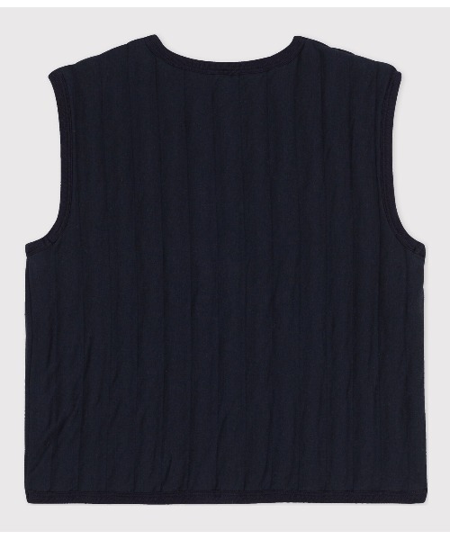 「PETIT BATEAU」 ベスト LARGE ネイビー レディース_画像4