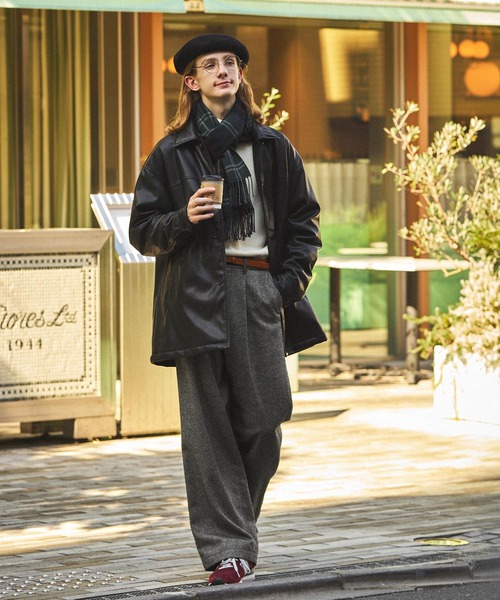 「EMMA CLOTHES」 スラックス M チャコールグレー メンズ_画像3