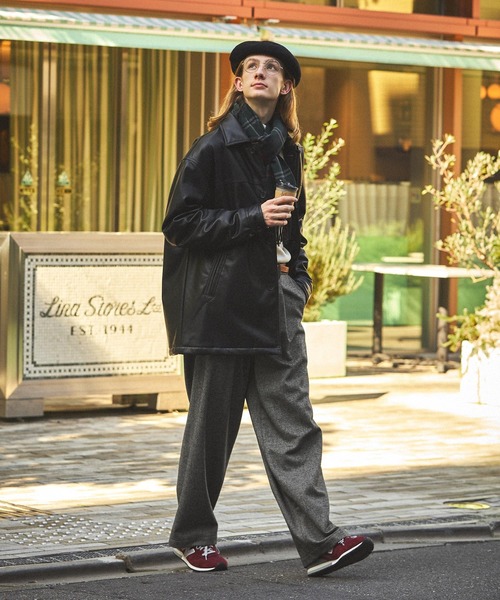 「EMMA CLOTHES」 スラックス M チャコールグレー メンズ_画像4