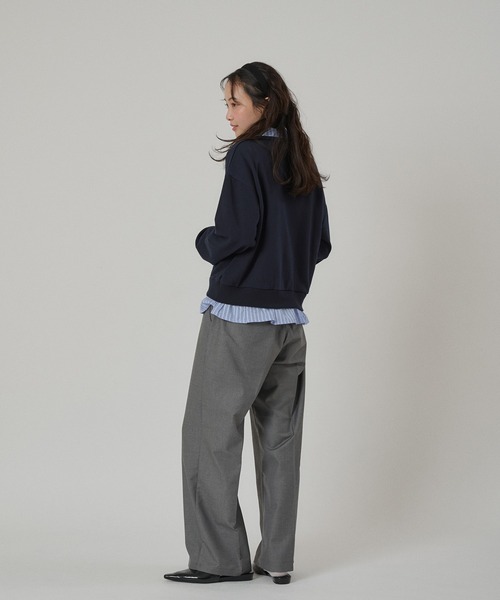 「MUHET」 スラックス SMALL グレー レディース_画像4
