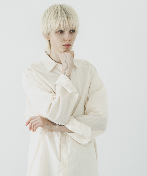 「remer」 ビジネスシャツ SMALL ライトブルー メンズ_画像5