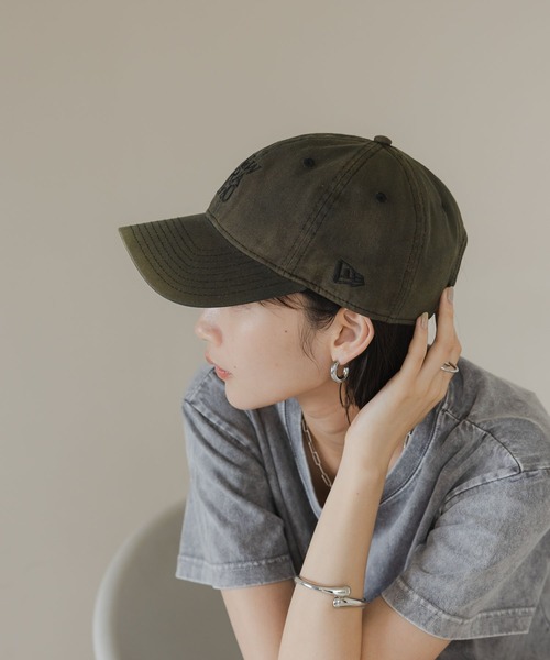 「LOWRYS FARM」 「NEW ERA」キャップ FREE ネイビー レディース_画像7
