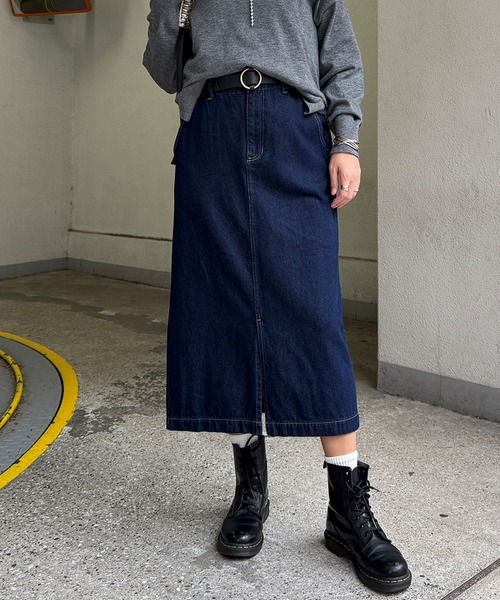 HERG１エルグワン　スカート　ネイビー　新品未使用 LBC（エルビーシー） スカート 「選べるセットアップ」LBC 美脚Iライン