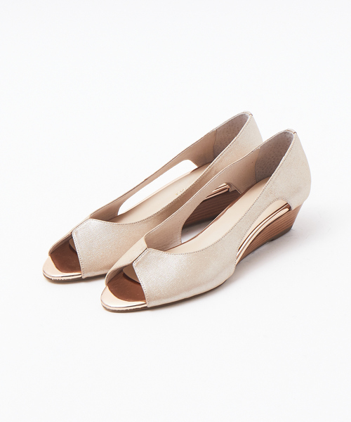 PICHE ABAHOUSE バタフライカットオープントゥパンプス PICHE ABAHOUSE パンプス スタッフ一押し☆バタフライカット