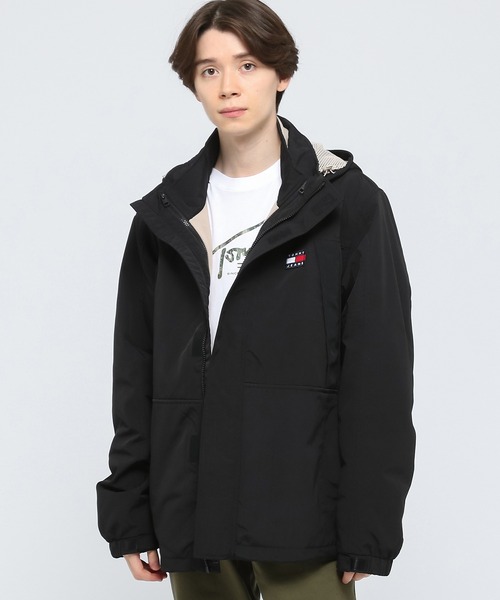   JEANS トミージーンズ　中綿ジャケット　ナイロンジャケット　L TOMMY JEANS（トミー・ジーンズ） ブルゾン アウター 3 in 1 ナイロン
