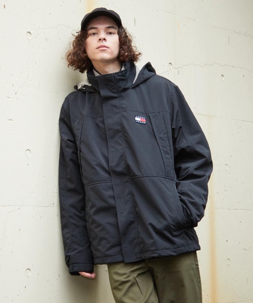   JEANS トミージーンズ　中綿ジャケット　ナイロンジャケット　L TOMMY JEANS（トミー・ジーンズ） ブルゾン アウター 3 in 1 ナイロン