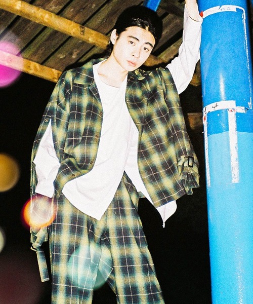 シャツ EFFECTEN エフェクテン / Rougeburg button sleeve CH shirts メンズ レディース