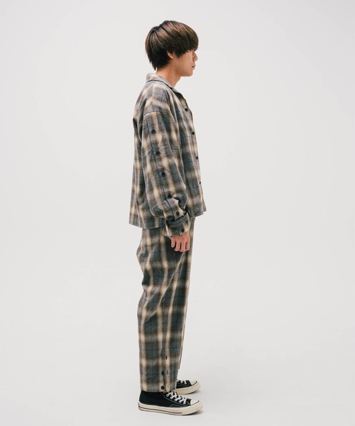 シャツ EFFECTEN エフェクテン / Rougeburg button sleeve CH shirts メンズ レディース