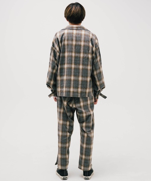 シャツ EFFECTEN エフェクテン / Rougeburg button sleeve CH shirts メンズ レディース