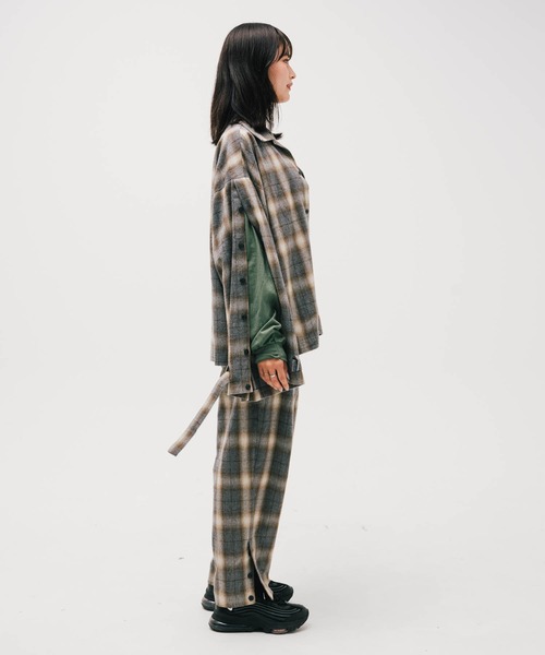シャツ EFFECTEN エフェクテン / Rougeburg button sleeve CH shirts メンズ レディース