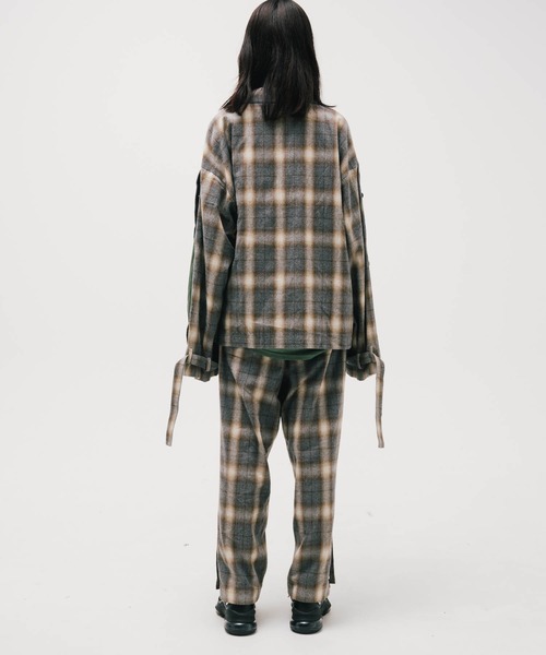 シャツ EFFECTEN エフェクテン / Rougeburg button sleeve CH shirts メンズ レディース