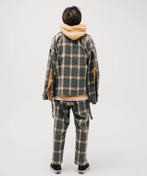 シャツ EFFECTEN エフェクテン / Rougeburg button sleeve CH shirts メンズ レディース