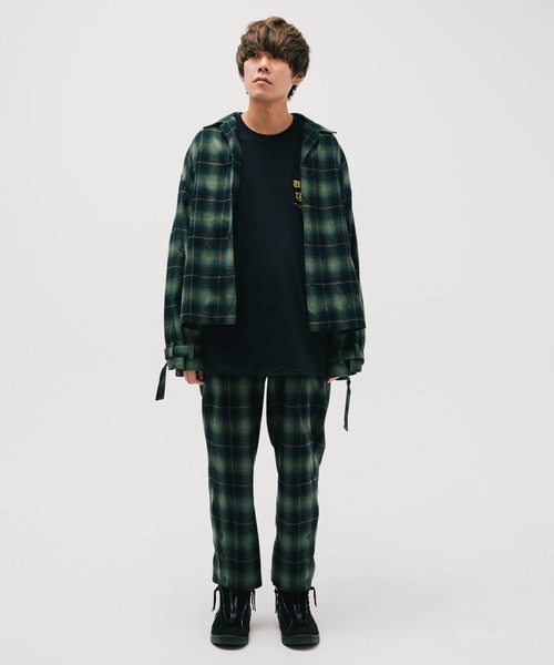 シャツ EFFECTEN エフェクテン / Rougeburg button sleeve CH shirts メンズ レディース