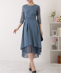 Lace Ladies（レースレディース） ワンピース 裾レース ウエスト絞り