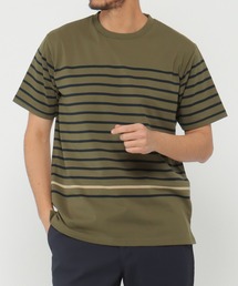 パネルボーダーＴシャツ ikka tシャツ VORTEXパネルボーダーTシャツ メンズ : ZOZOTOWN