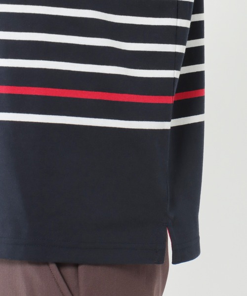 ikka tシャツ VORTEXパネルボーダーTシャツ メンズ : ZOZOTOWN