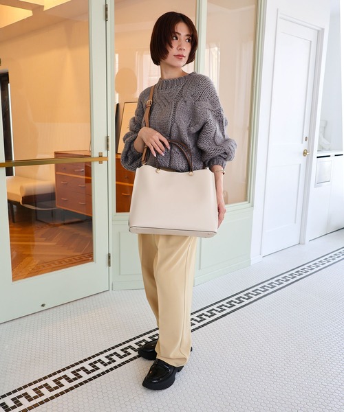 MIAN（ミアン） トートバッグ CLIVIA / 横型A4トートバッグ レディース