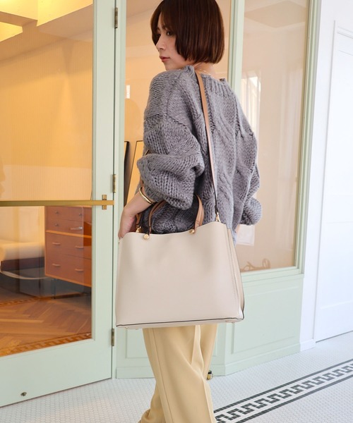 MIAN（ミアン） トートバッグ CLIVIA / 横型A4トートバッグ レディース
