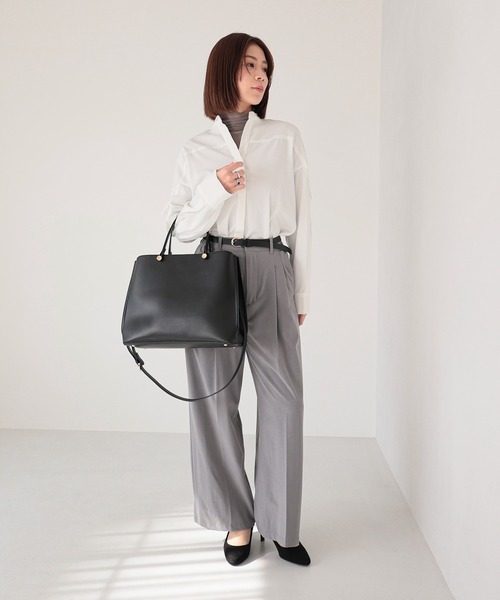 トートバッグ 入学式 CLIVIA / 横型A4トートバッグ レディースの画像
