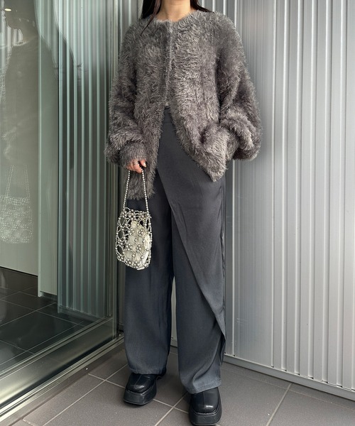 solleim（ソルレム） カーディガン ボリュームシャギーニット