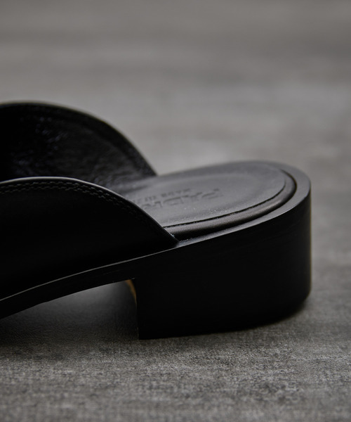 PADRONE スリッポン パドローネ / BL CUT OFF LOAFERS カット