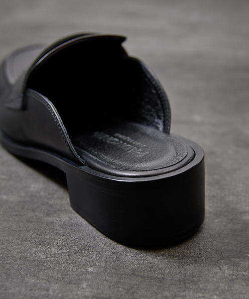 PADRONE スリッポン パドローネ / BL CUT OFF LOAFERS カット