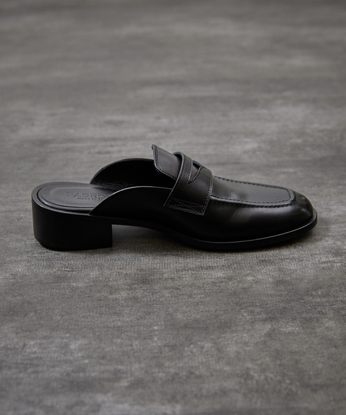 PADRONE スリッポン パドローネ / BL CUT OFF LOAFERS カット