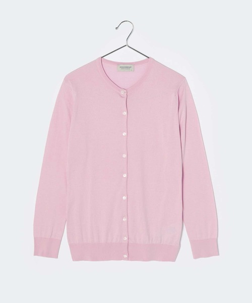 日本限定モデル ジョンスメドレー 七分袖 カーディガン ピンク 33000円 JOHN SMEDLEY｜ジョンスメドレー日本公式