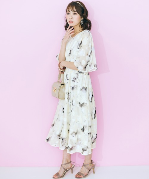marun（マルン） ワンピース 夏 半袖 「大きいサイズ」 袖スリット