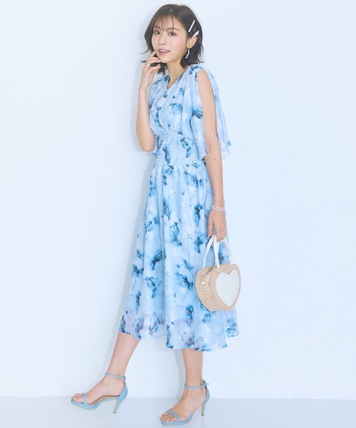 marun（マルン） ワンピース 夏 半袖 「大きいサイズ」 袖スリット